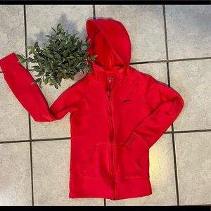 Nike xs Neón pink zip up thermafit jacket.